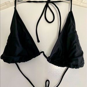 Black string bikini top. Size medium